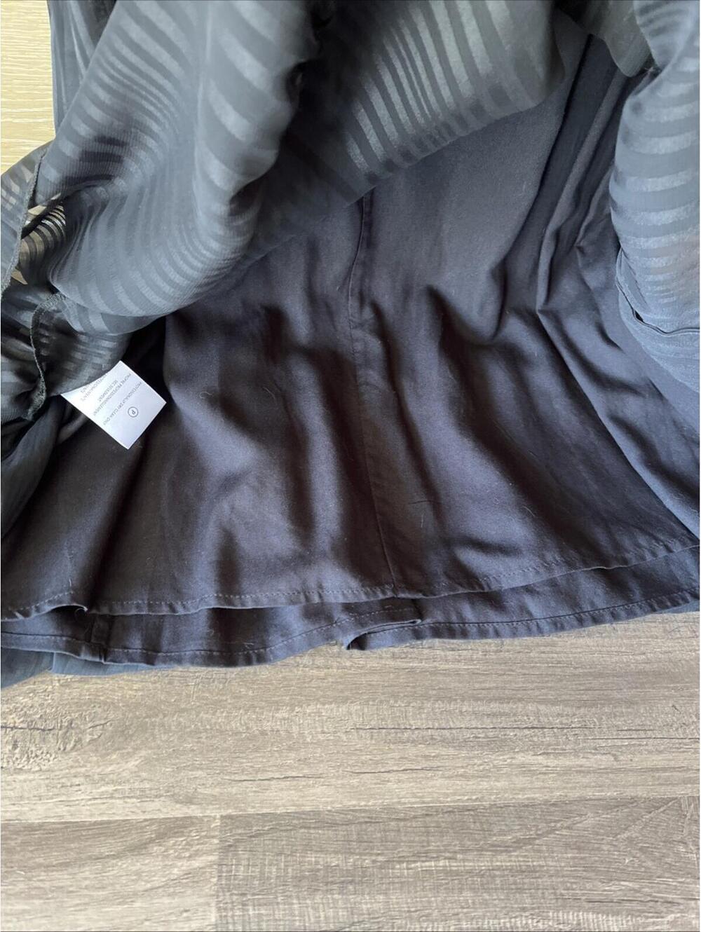 Anthropologie Not So Serious Corsica Beaded Embroidered Floral Black Dress Sz 6P - Picture 5 of 9